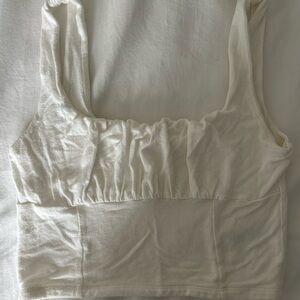 Altard State White Crop Top size small